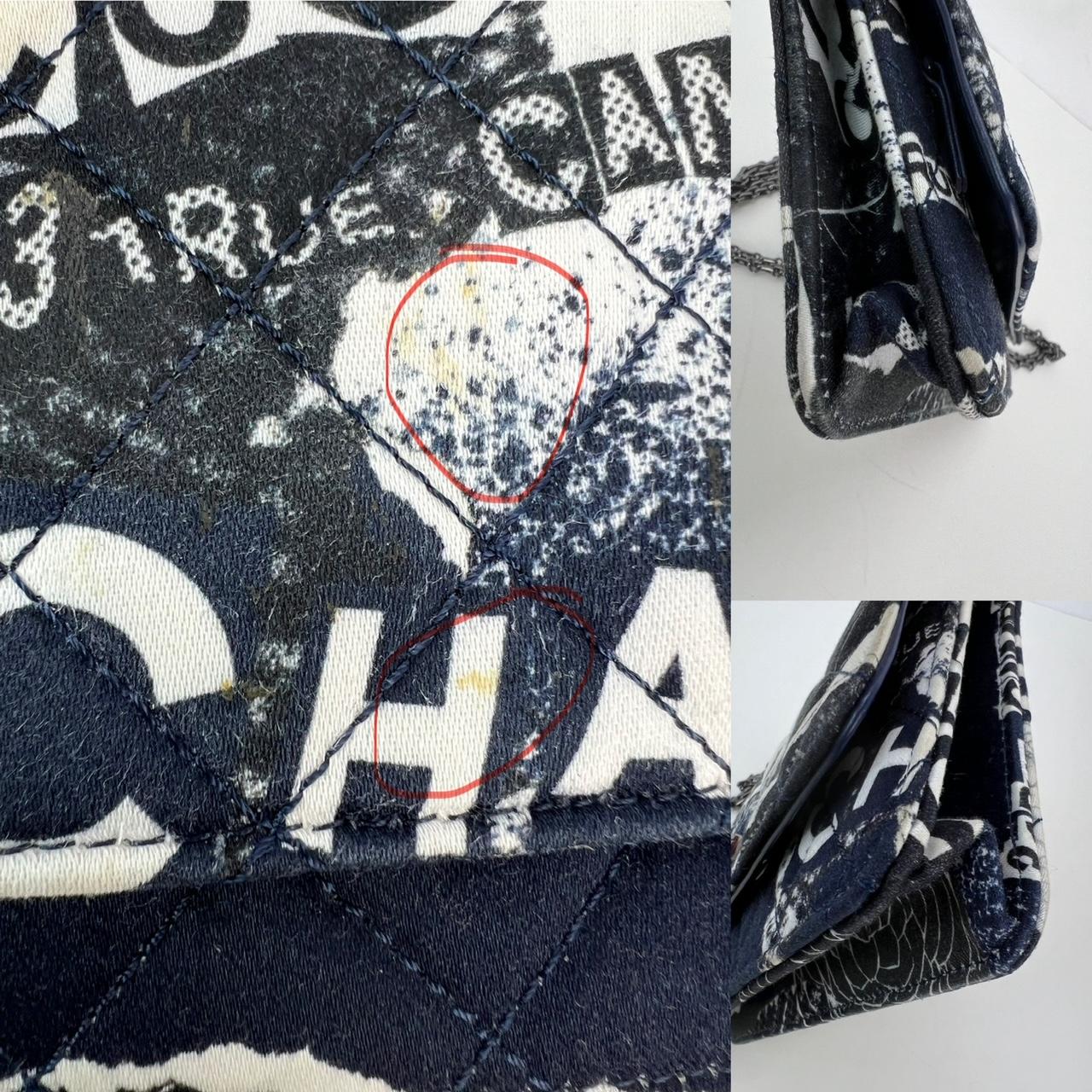 Chanel Reissue 2.55 Quilted Printed Canvas Limited Edition Wallet on a Chain Bag In Good Condition For Sale In Freehold, NJ