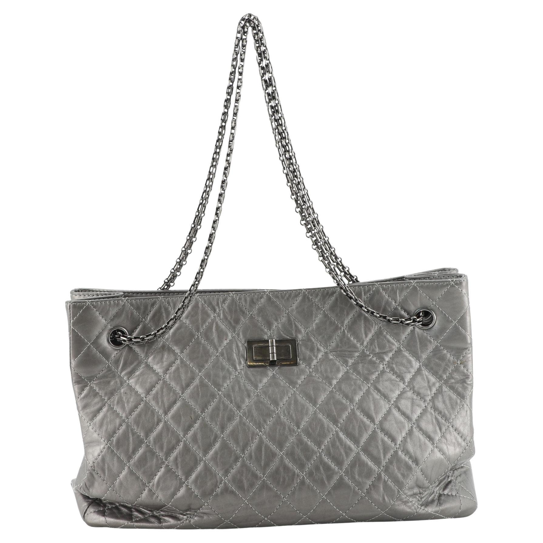 Chanel Reissue 2.55 Tote Quilted Aged Calfskin at 1stDibs
