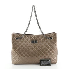 Chanel Reissue 2.55 Tote Quilted Patent Large