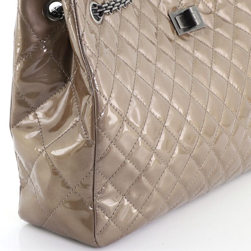 Chanel Reissue 2.55 Tote Quilted Patent Large 2