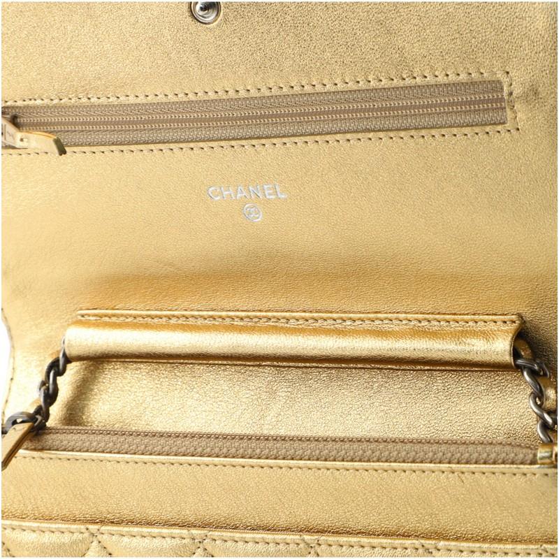 Chanel Reissue 2.55 Wallet on Chain Metallic Quilted Lambskin 3