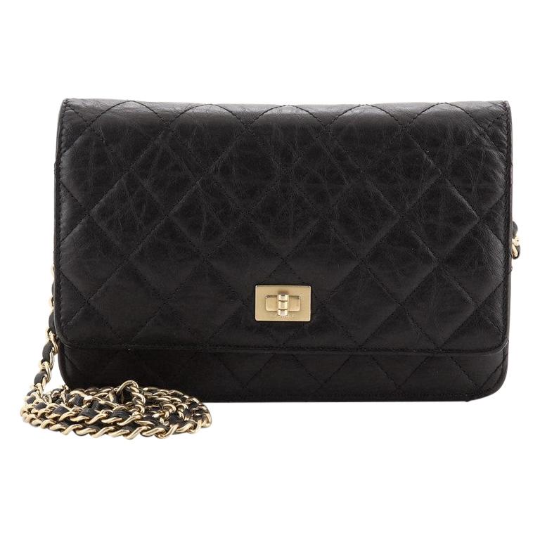 Chanel Reissue 2.55 Wallet on Chain Quilted Aged Calfskin at