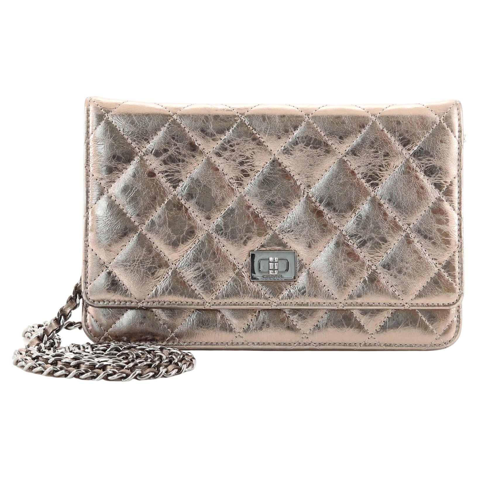 Chanel Reissue 2.55 Wallet on Chain Quilted Aged Calfskin