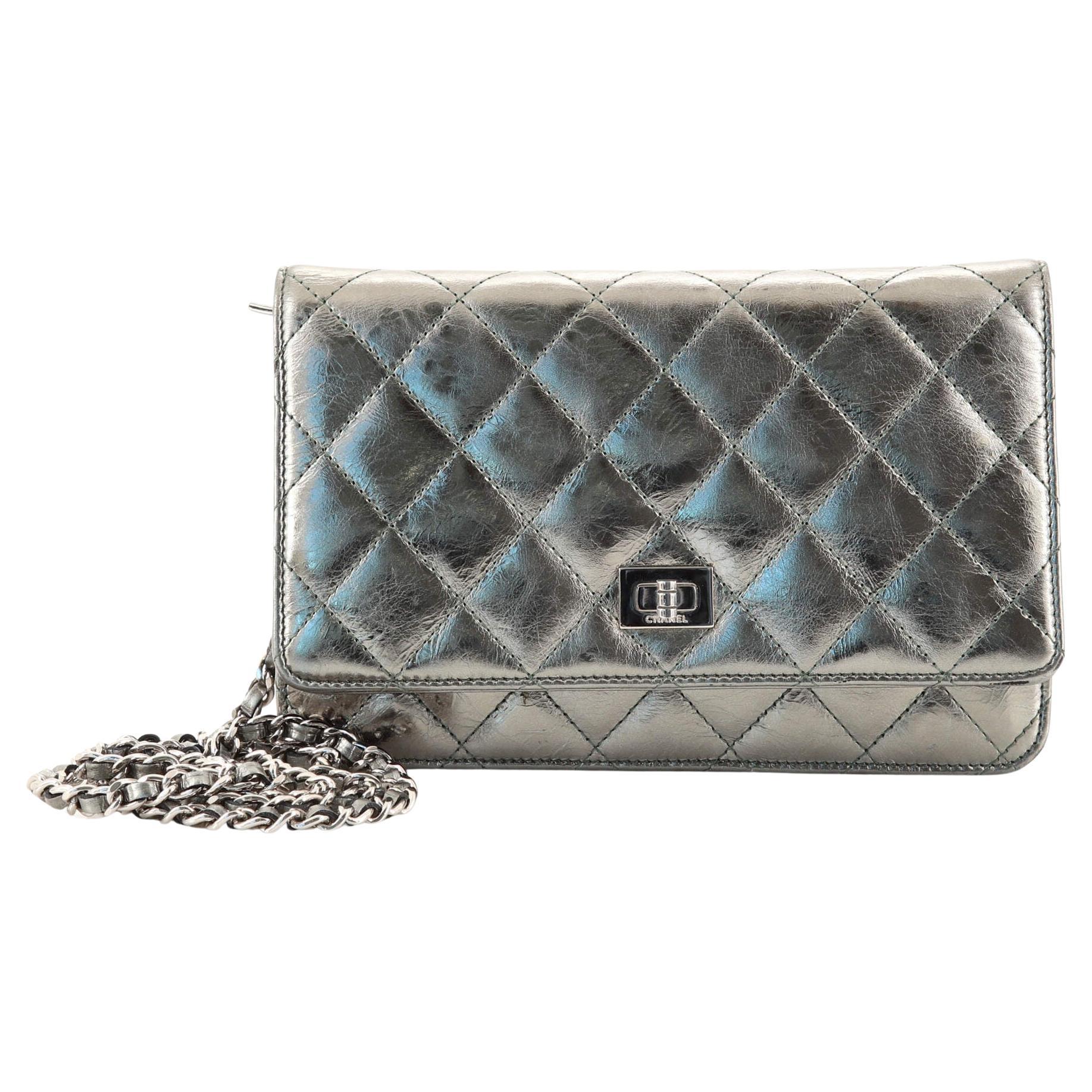 Chanel Reissue 2.55 Wallet on Chain Quilted Aged Calfskin at 1stDibs