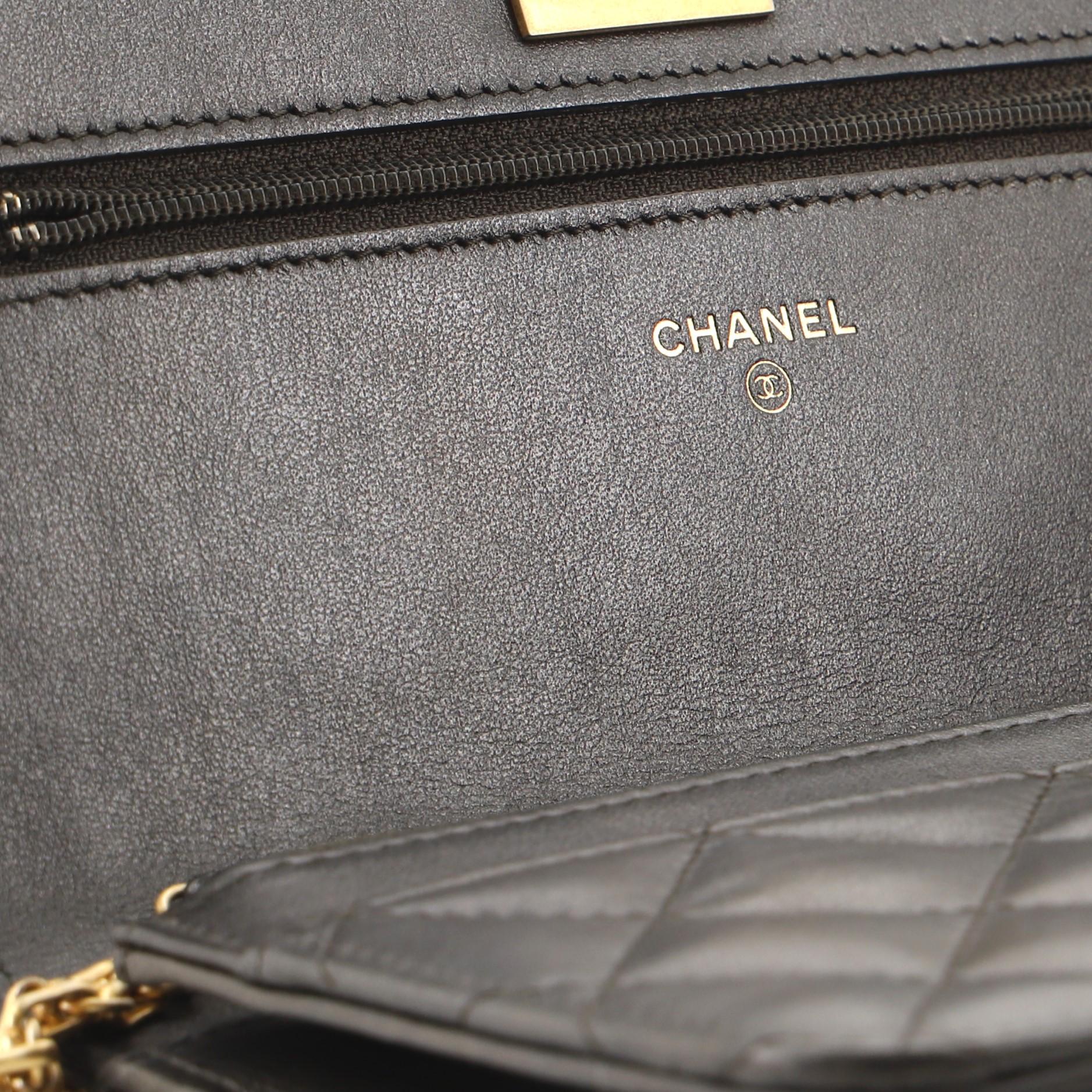 Chanel Reissue 2.55 Wallet on Chain Quilted Metallic Calfskin 2