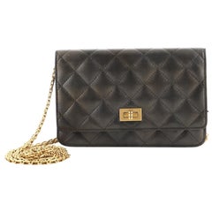 Chanel Reissue 2.55 Wallet on Chain Quilted Metallic Calfskin