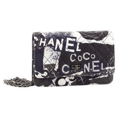 Chanel Reissue 2.55 Wallet on Chain Quilted Printed Canvas