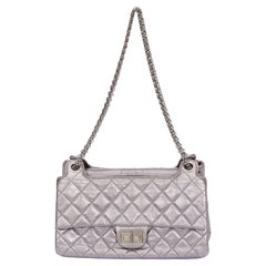 Chanel Bag Metallic - 196 For Sale on 1stDibs  chanel bag metal plate, metallic  chanel flap bag, chanel metalic bag