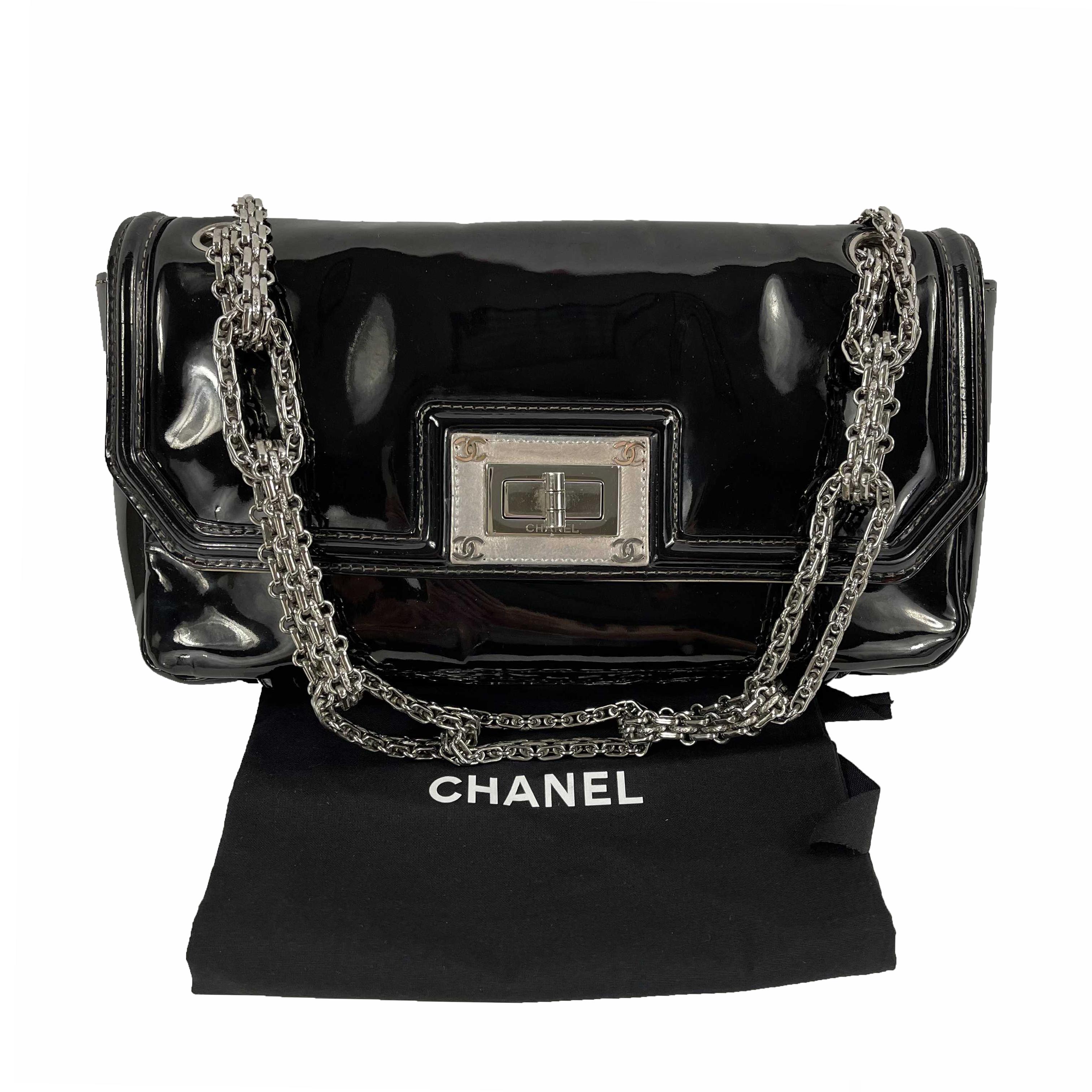 CHANEL Reissue Black Medium Venetian Chain Mademoiselle Flap Shoulder Bag 1