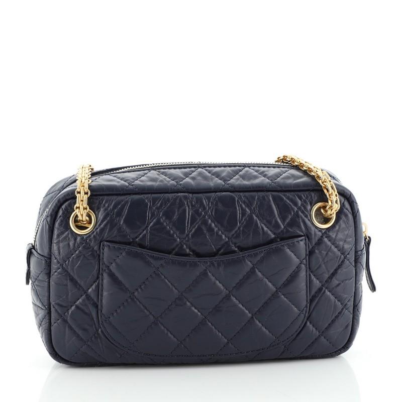 Black Chanel Reissue Camera Bag Quilted Aged Calfskin East West