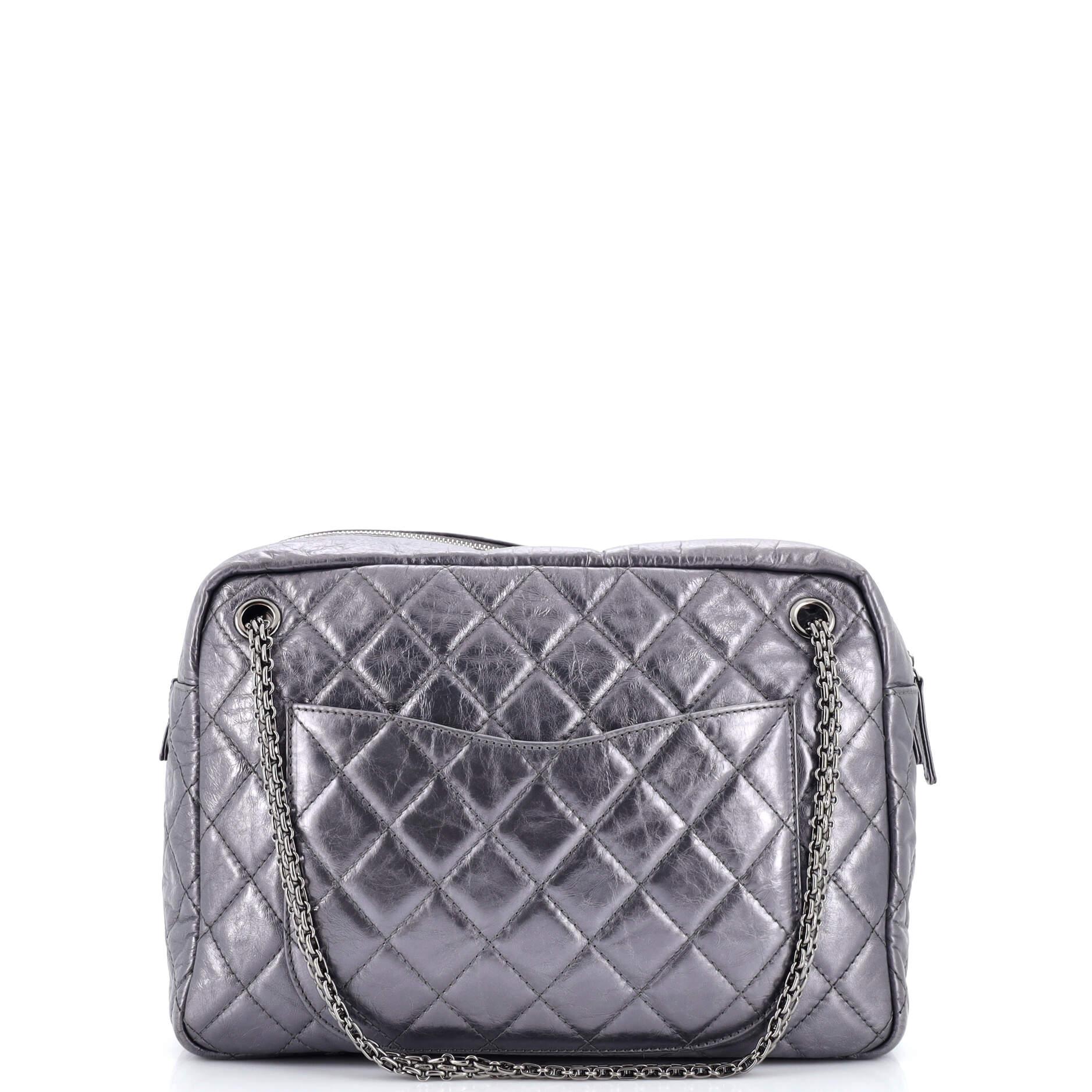Chanel Reissue Camera Bag Quilted Aged Calfskin Large In Good Condition For Sale In NY, NY
