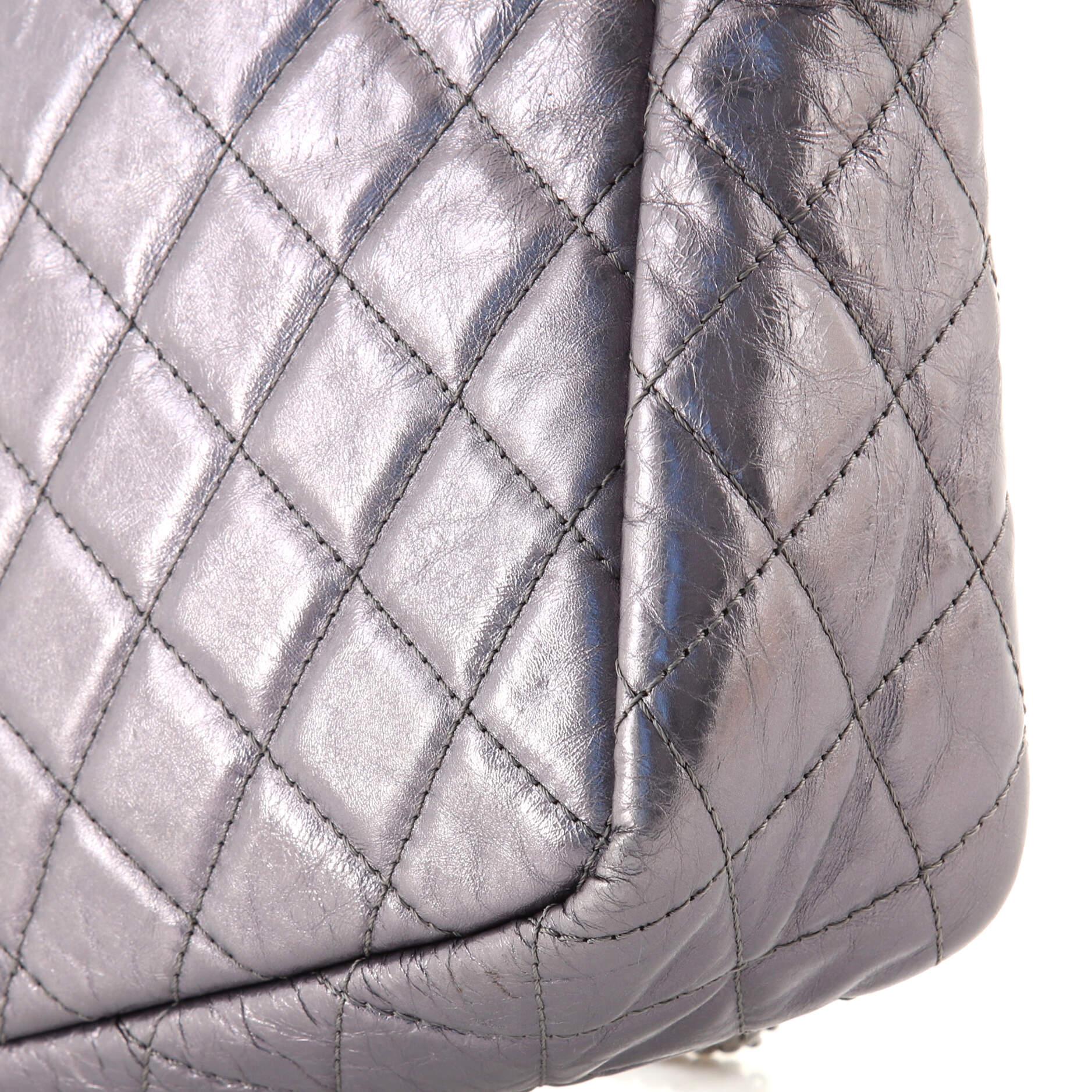 Women's or Men's Chanel Reissue Camera Bag Quilted Aged Calfskin Large