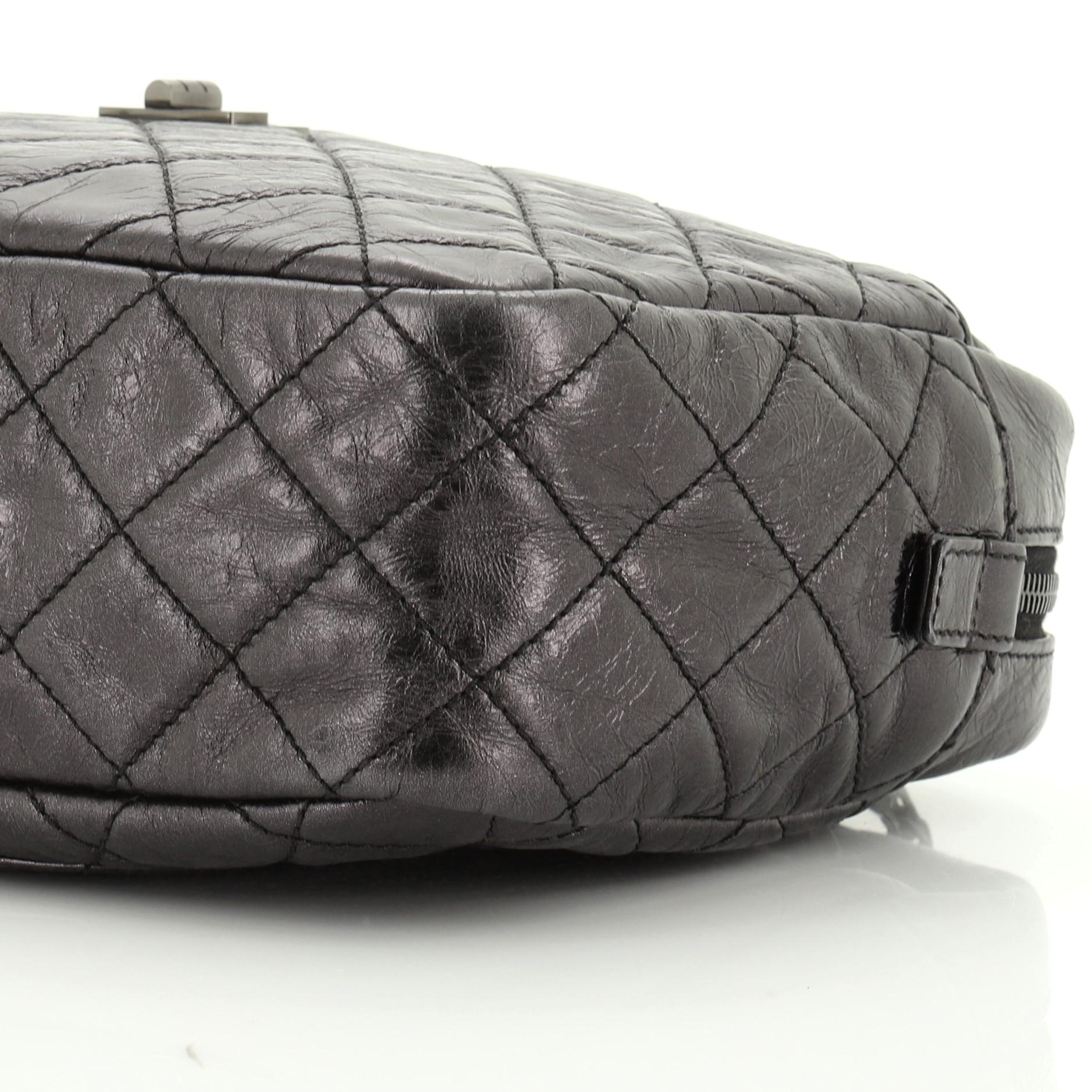 Women's or Men's Chanel Reissue Camera Bag Quilted Aged Calfskin Medium
