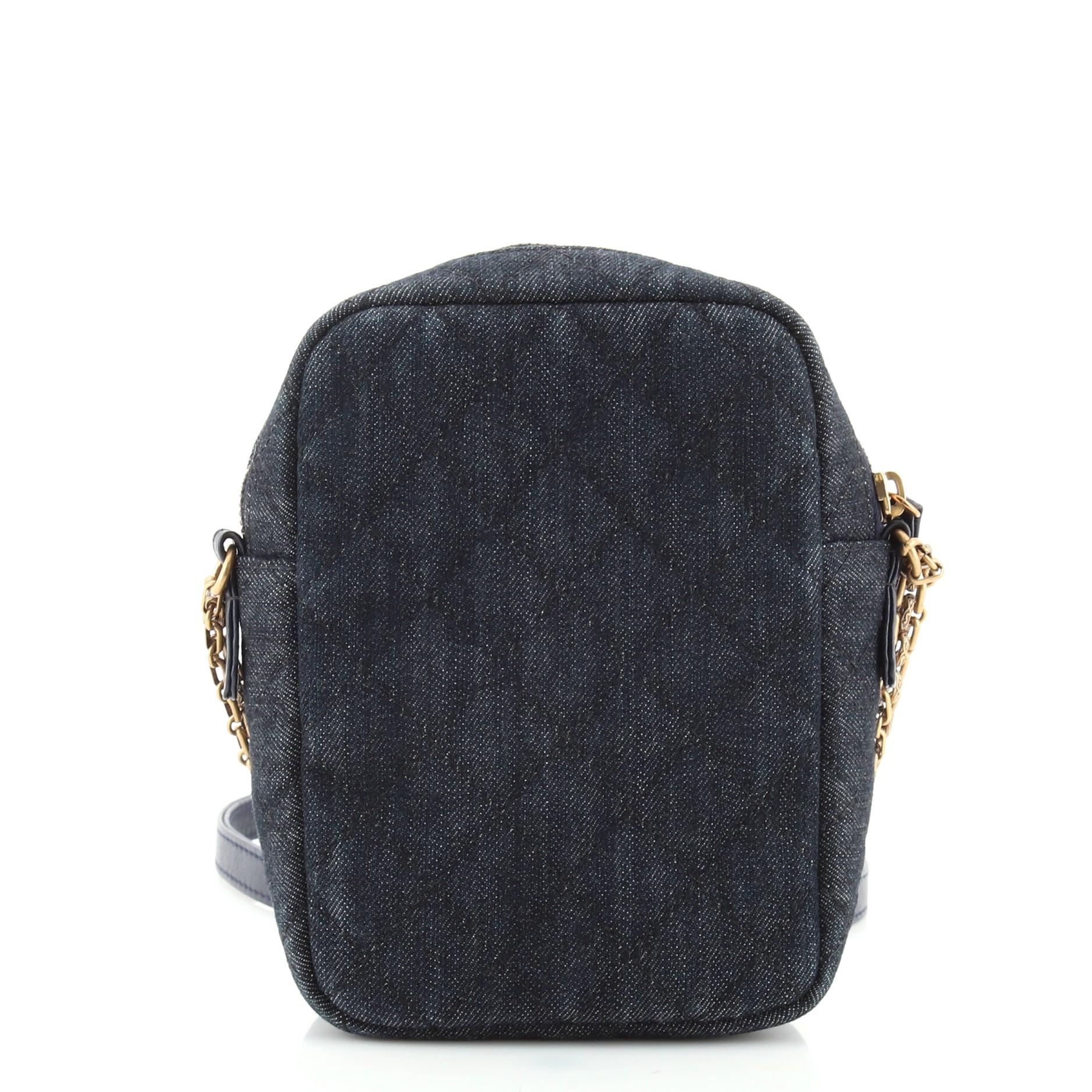 Chanel Reissue Camera Bag Quilted Denim Vertical at 1stDibs