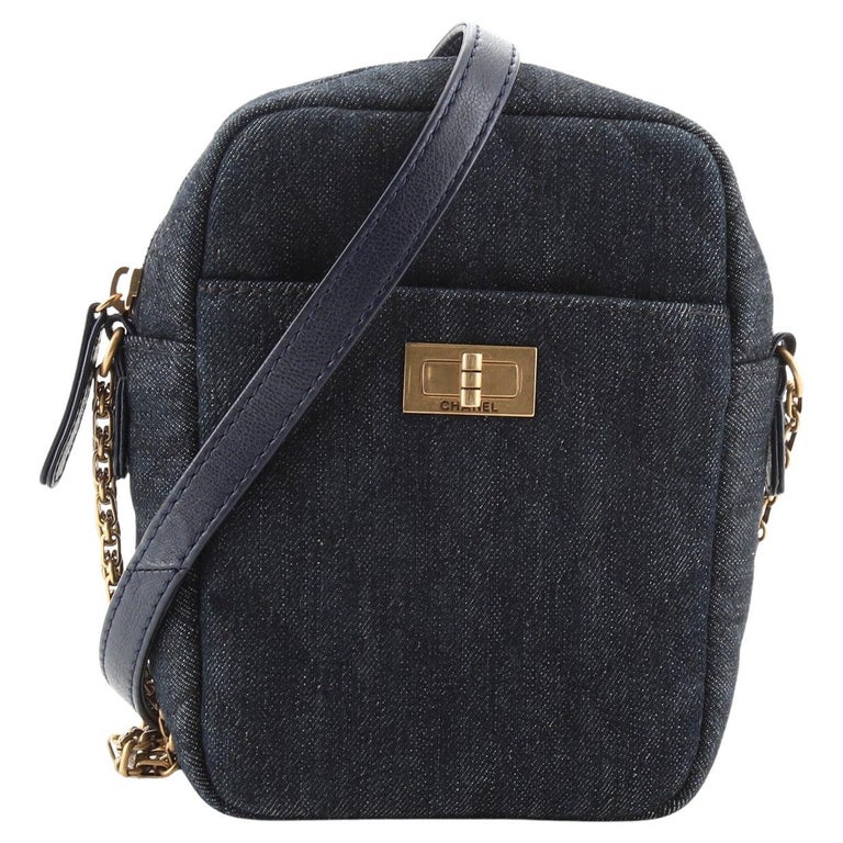 Chanel Reissue Camera Bag Quilted Denim Vertical at 1stDibs