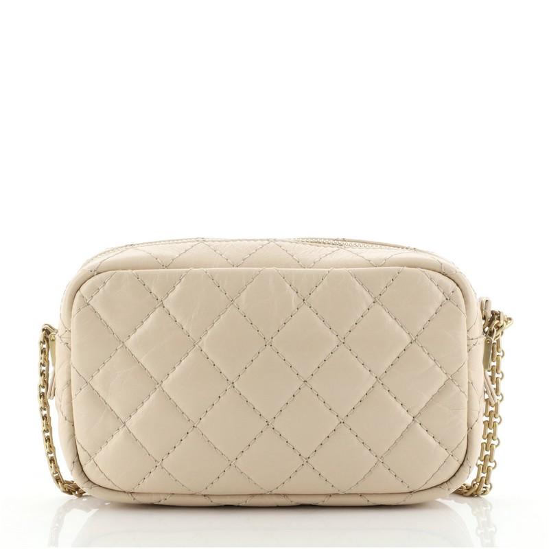 Chanel Reissue Camera Crossbody Bag Quilted Aged Calfskin Mini In Good Condition In NY, NY