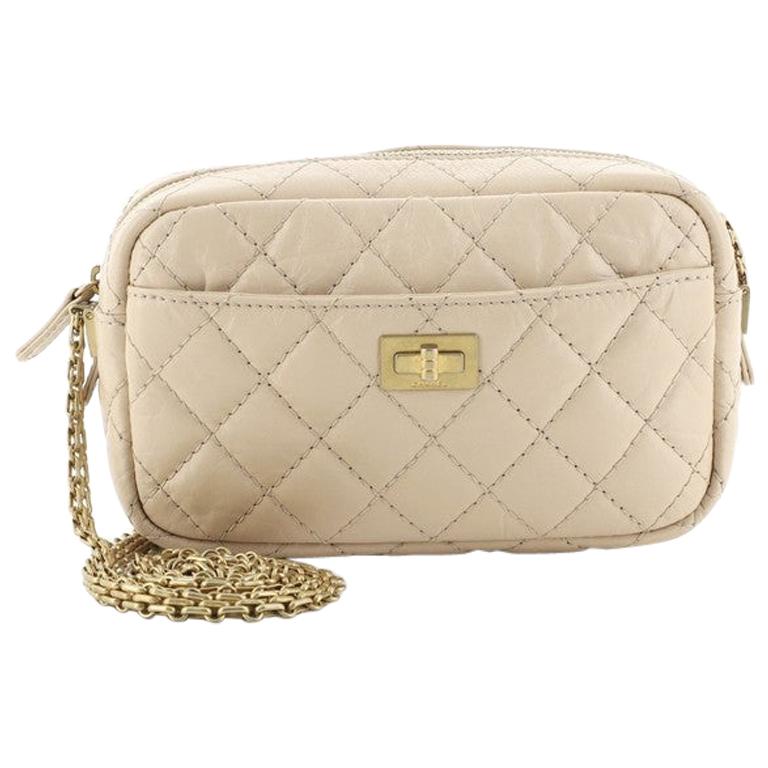 Chanel Reissue Camera Crossbody Bag Quilted Aged Calfskin Mini