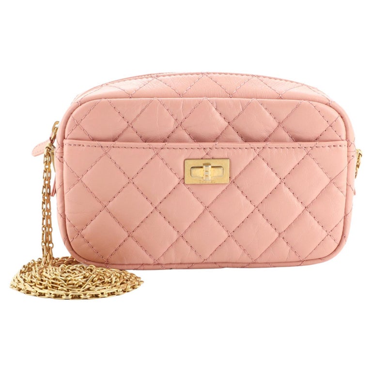 Chanel Mini 2.55 Reissue Flap Bag Aged Calfskin Hot Pink GHW