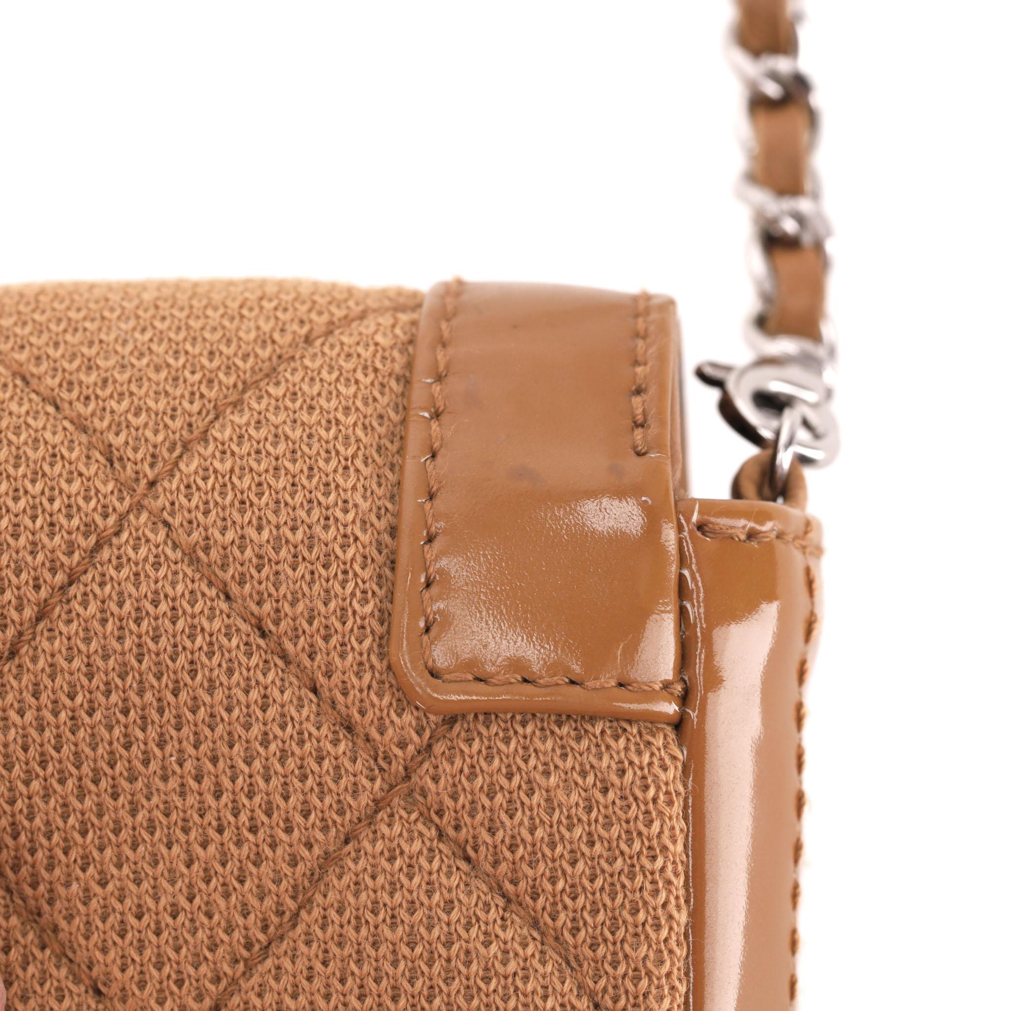 Chanel Reissue East West Jersey & Patent Leather Shoulder Bag For Sale 6