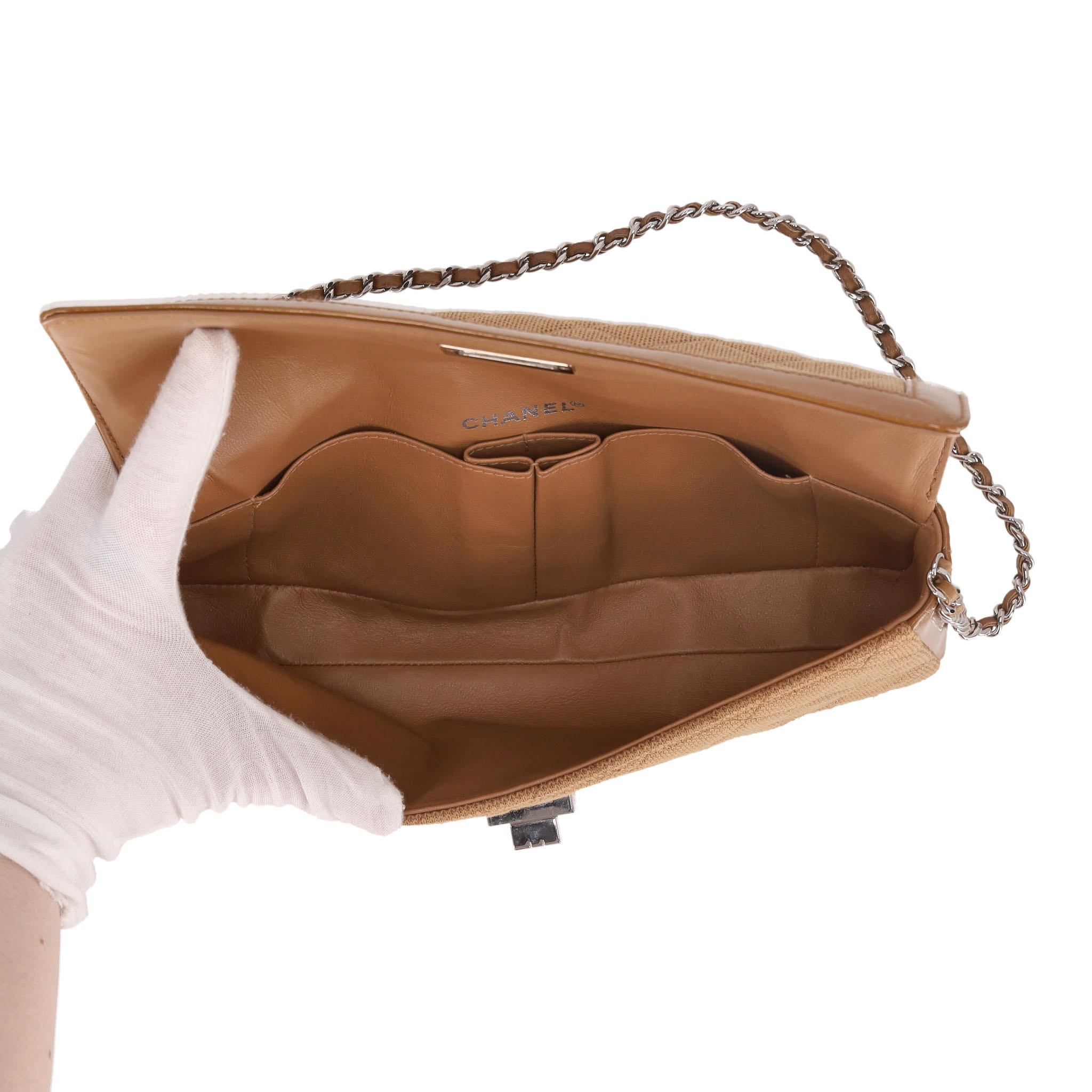 Chanel Reissue East West Jersey & Patent Leather Shoulder Bag For Sale 1