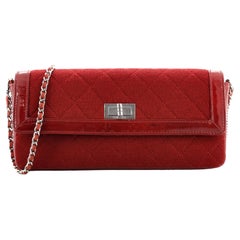 Chanel Reissue Flap Bag Quilted Jersey with Patent East West