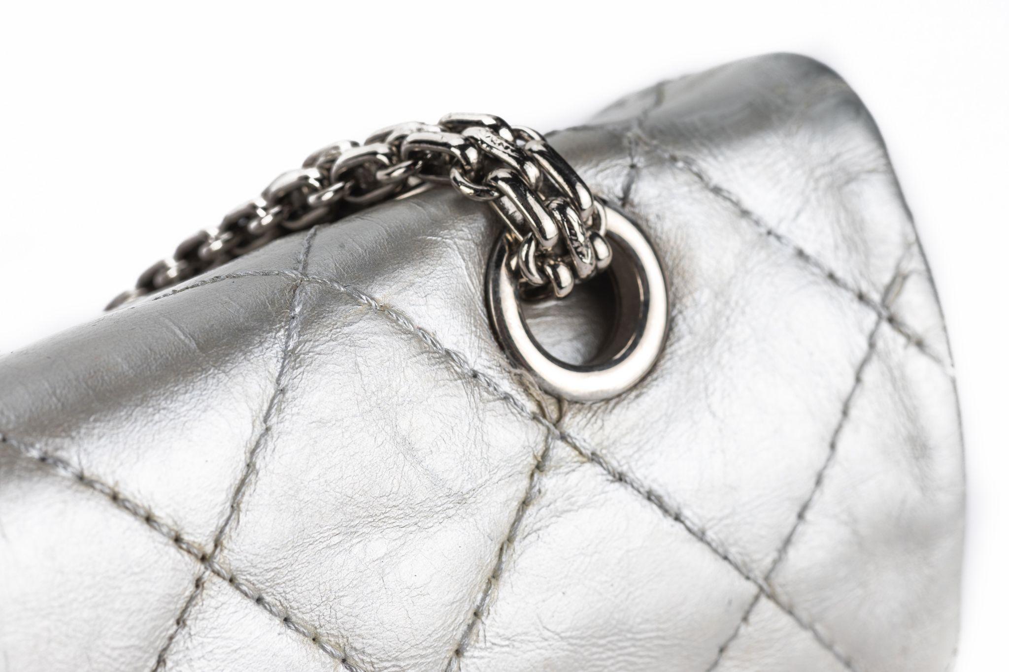 Chanel Reissue Flap Jumbo Silver in vendita 3