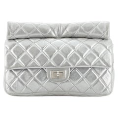 Chanel Reissue Roll Clutch Quilted Iridescent Calfskin Medium