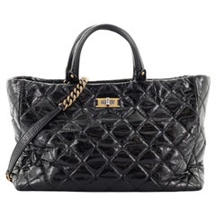 Chanel Reissue Shopping Tote Quilted Glazed Calfskin Large