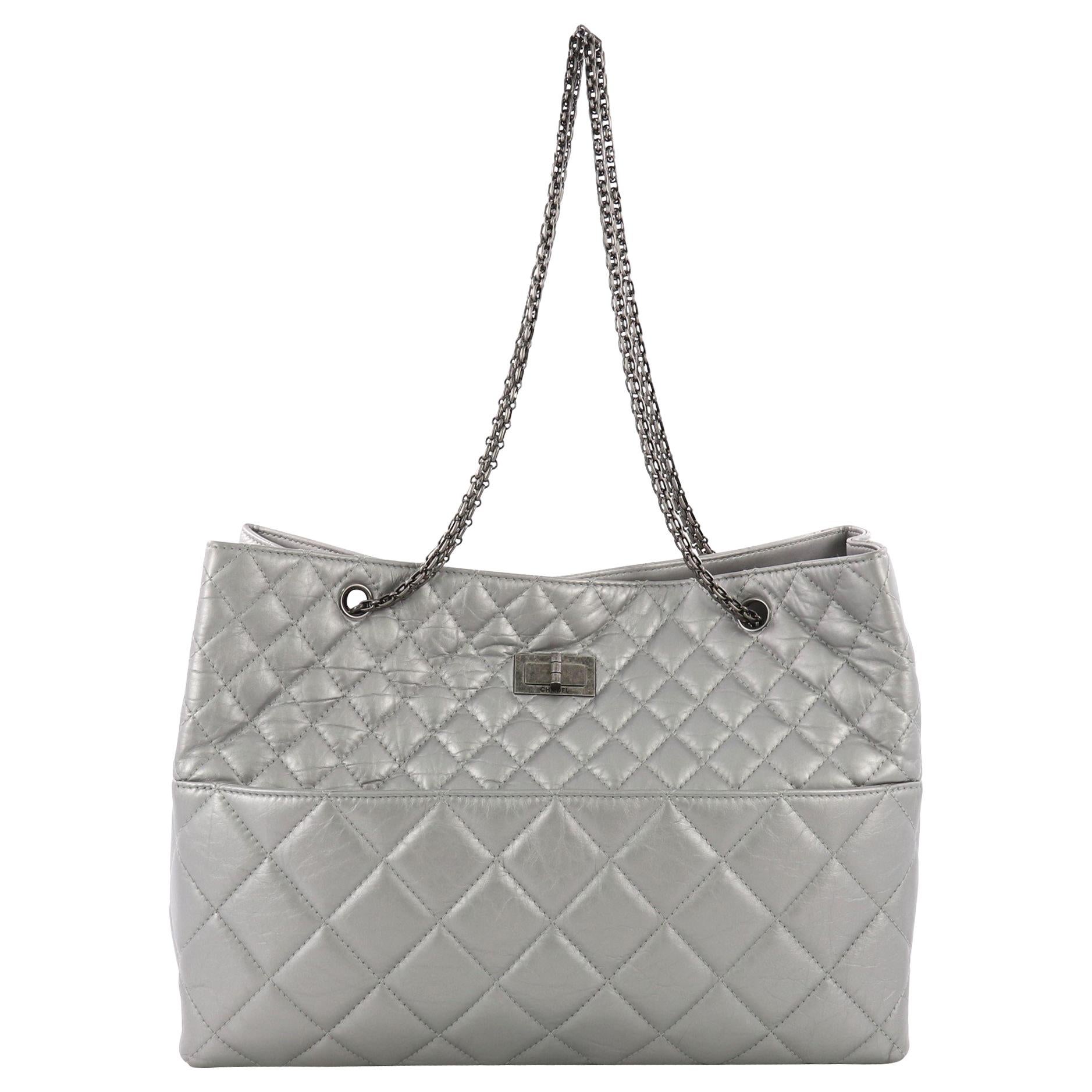 Chanel Reissue Tote Quilted Aged Calfskin East West