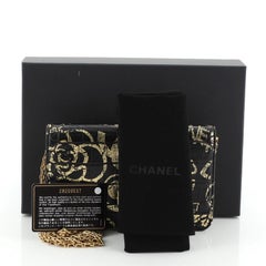 Chanel Reissue Wallet on Chain Graffiti Crocodile Embossed Calfskin