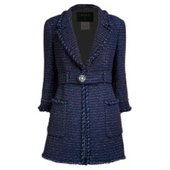 CHANEL Relic Paris / MONACO Black Tweed Jacket 36 FR