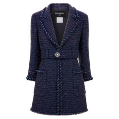 CHANEL Relic Paris / MONACO Black Tweed Jacket 36 FR