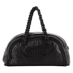 Chanel Resin Luxe Ligne Bowler Bag Calfskin Large