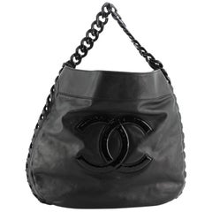 Chanel Resin Modern Chain Hobo Calfskin Large