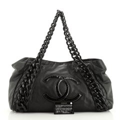 Chanel Resin Modern Chain Tote Kalbsleder Ost-West