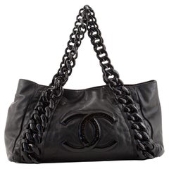 Chanel Resin Modern Chain Tote Calfskin East West