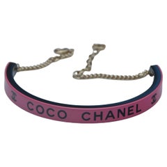 Chanel Resin Pink/Black Choker 
