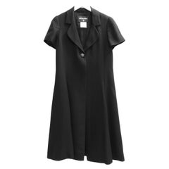 Chanel Resort 2010 Black Short Sleeve Dress Coat