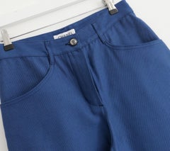 Chanel Resort 2012 Barrel Leg Cotton/Silk Jeans