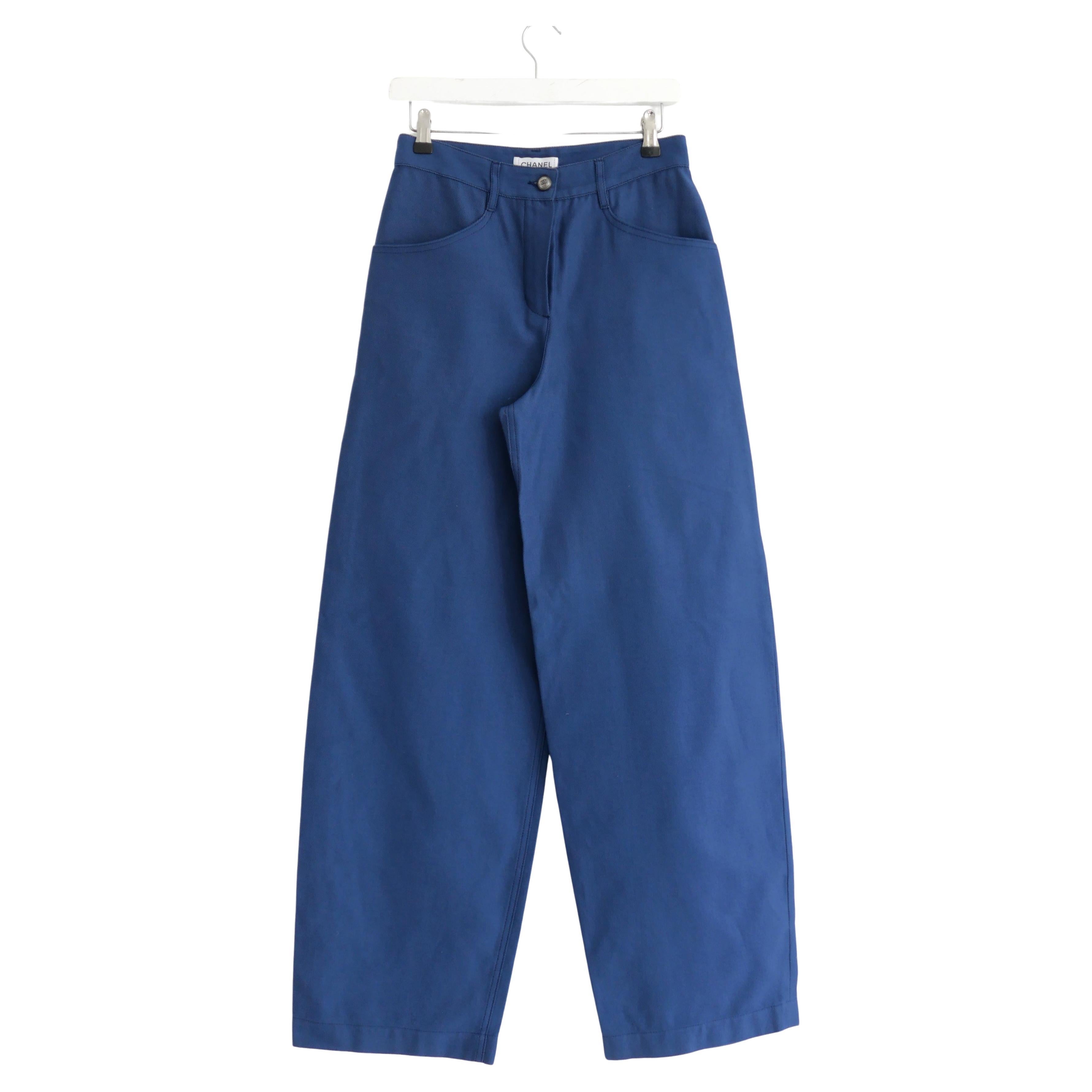 Chanel Resort 2012 Barrel Leg Cotton/Silk Jeans