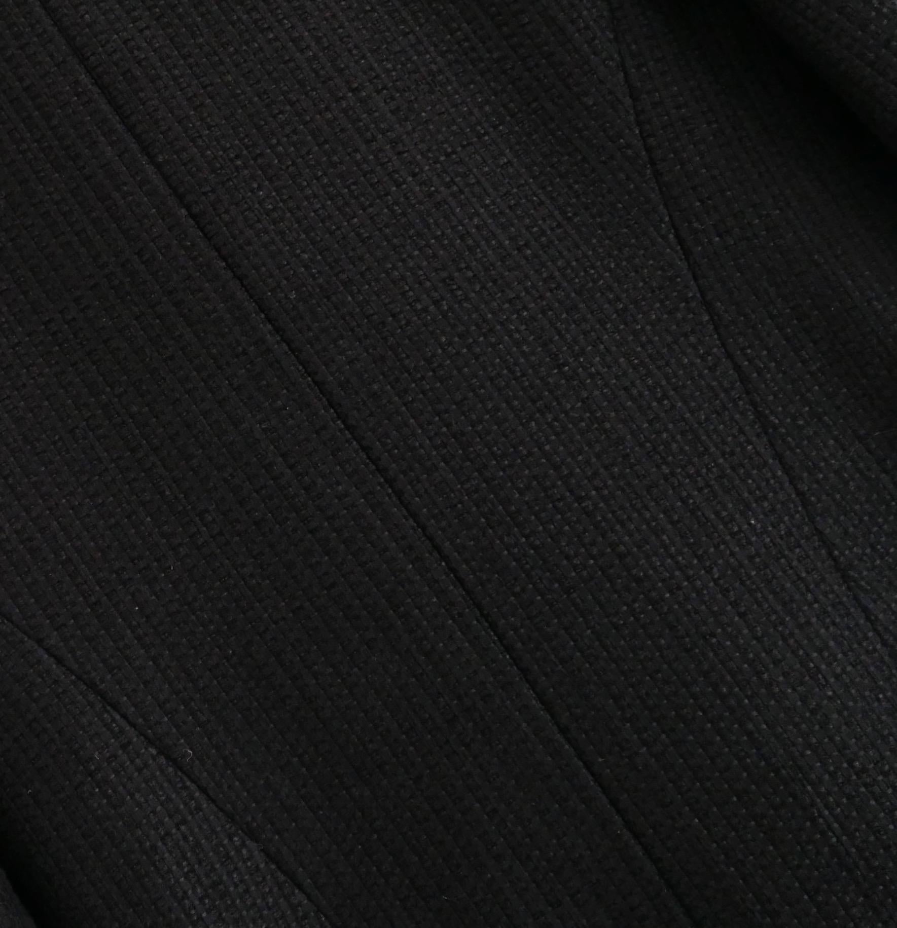 Chanel Resort 2015 Black Tweed Jacket For Sale 2