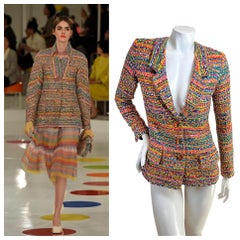 Chanel Resort 2016 Multicolor Fantasy Tweed Jacket Inspired by Runway Look 18