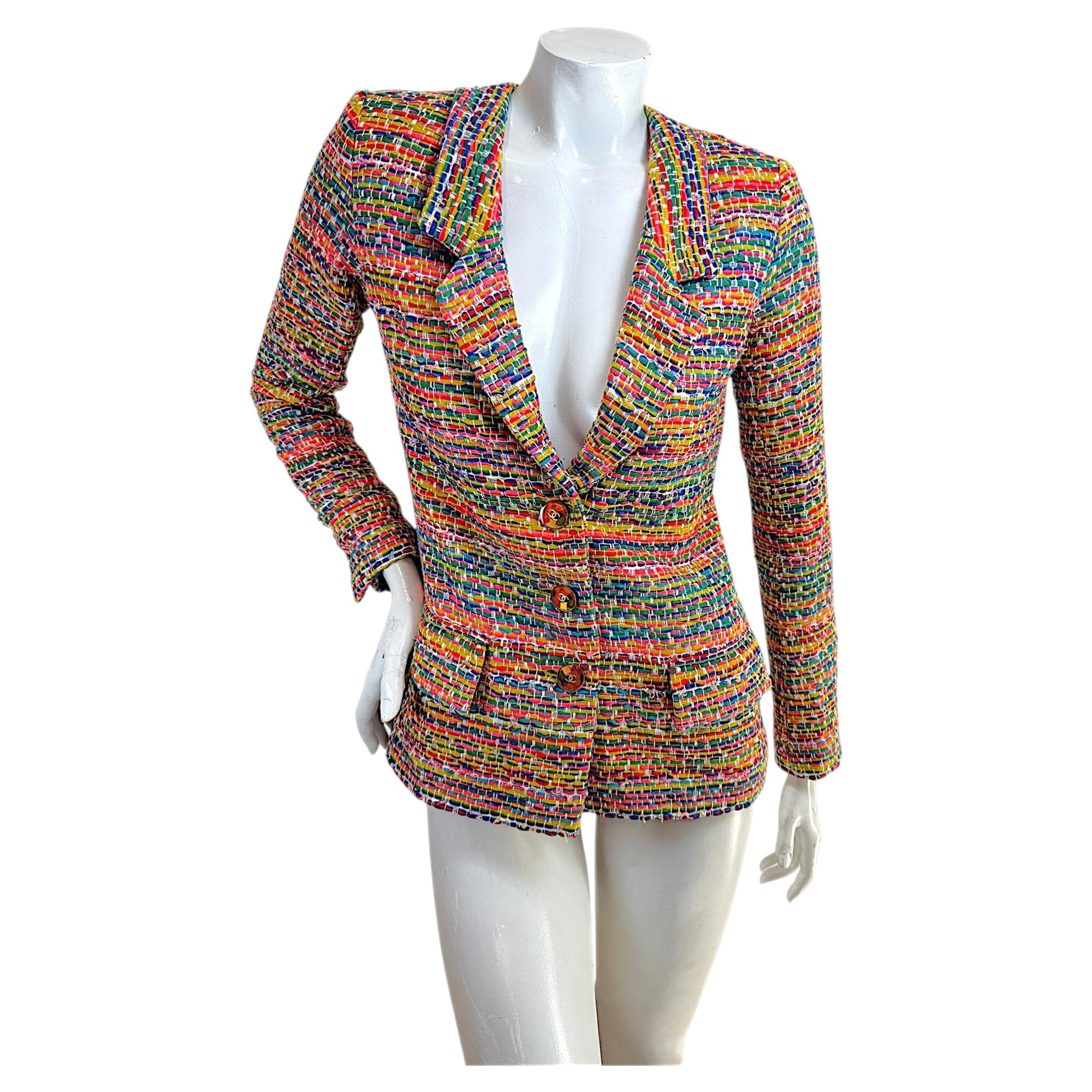 Chanel Resort 2016 Multicolor Fantasy Tweed Jacket Inspired by Runway Look 18
