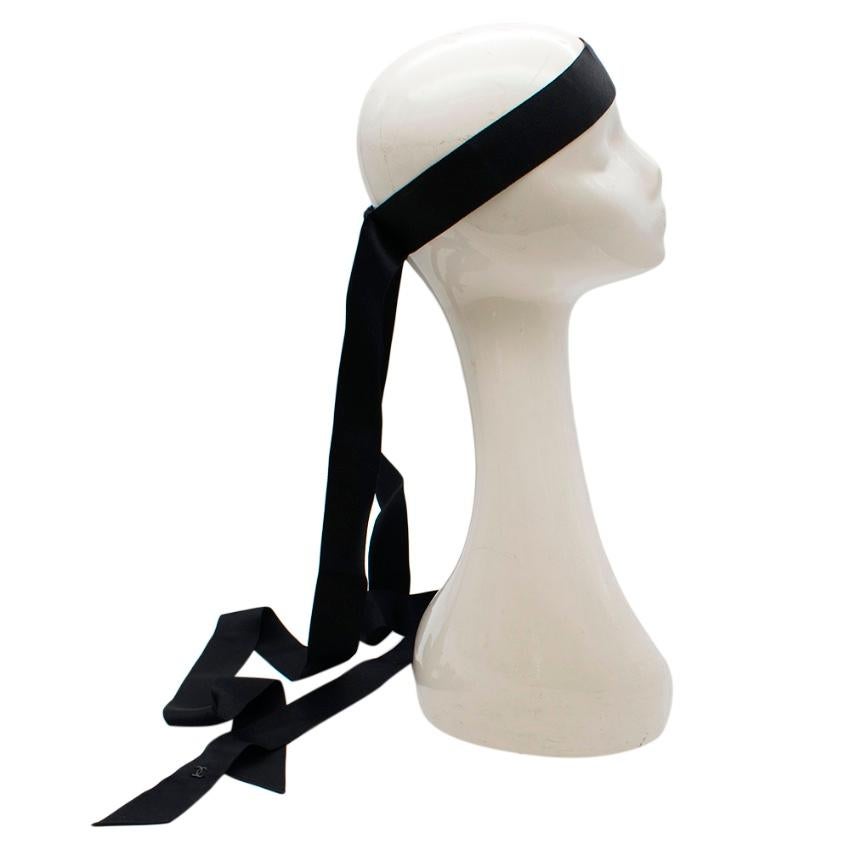 chanel ribbon headband