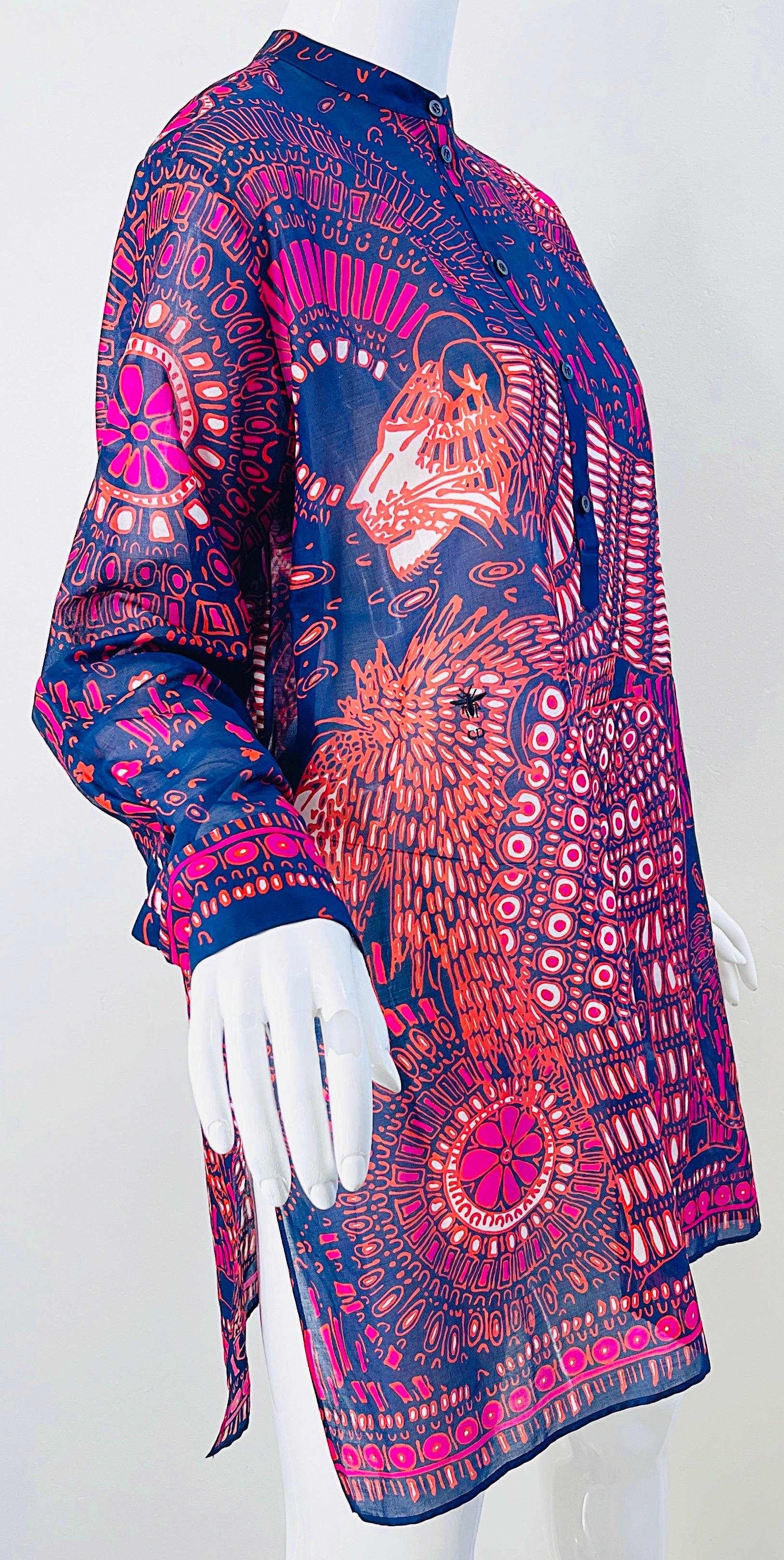 Dior Resort 2020 Size 8 / 10 Cotton Marrakech Inspire Moroccan Tunic Dress 14