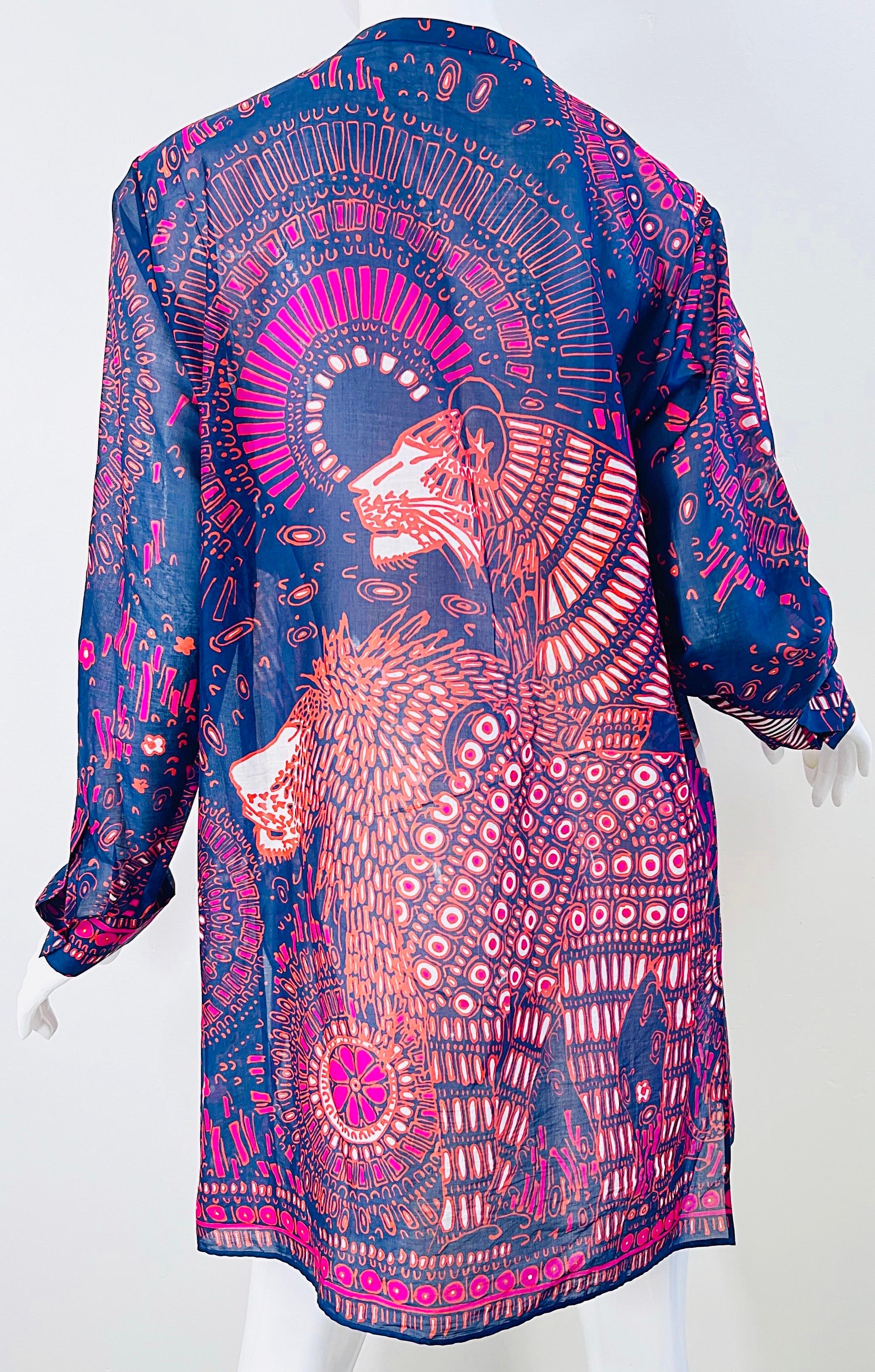 Pink Dior Resort 2020 Size 8 / 10 Cotton Marrakech Inspire Moroccan Tunic Dress