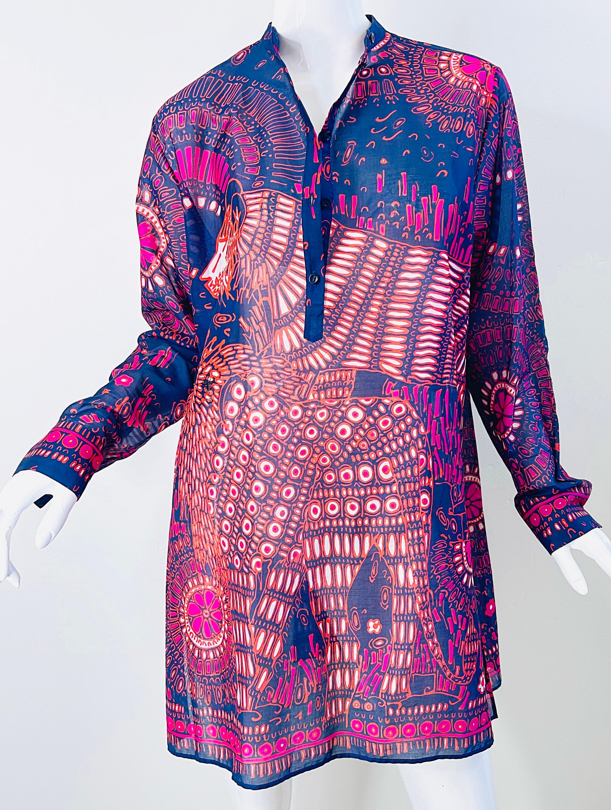 Dior Resort 2020 Size 8 / 10 Cotton Marrakech Inspire Moroccan Tunic Dress 3