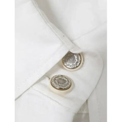 Chanel Resort 2020 White Cotton Long Shirt Sz.34