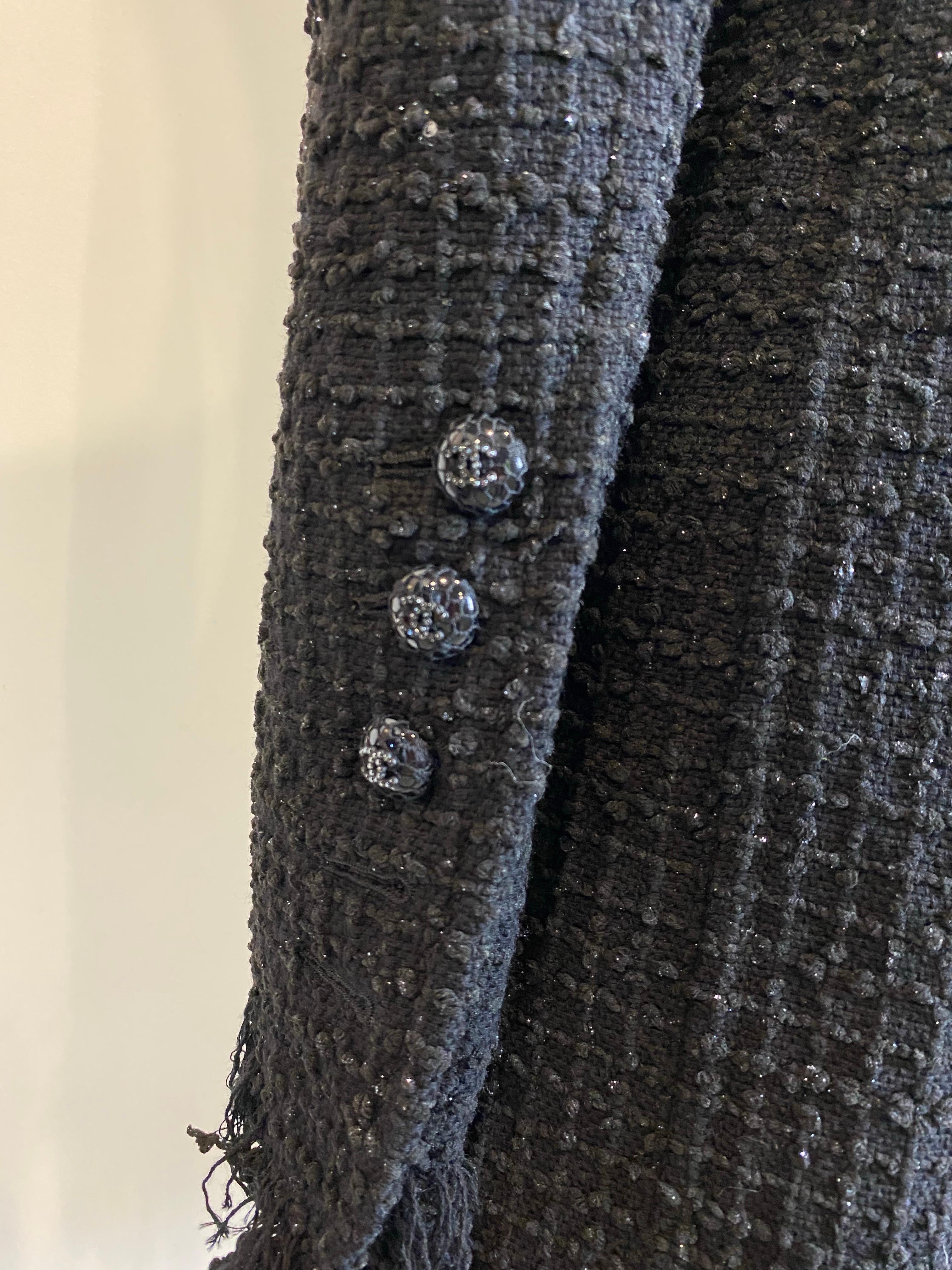 Chanel Resort 2022 Chaqueta Negra en venta 8