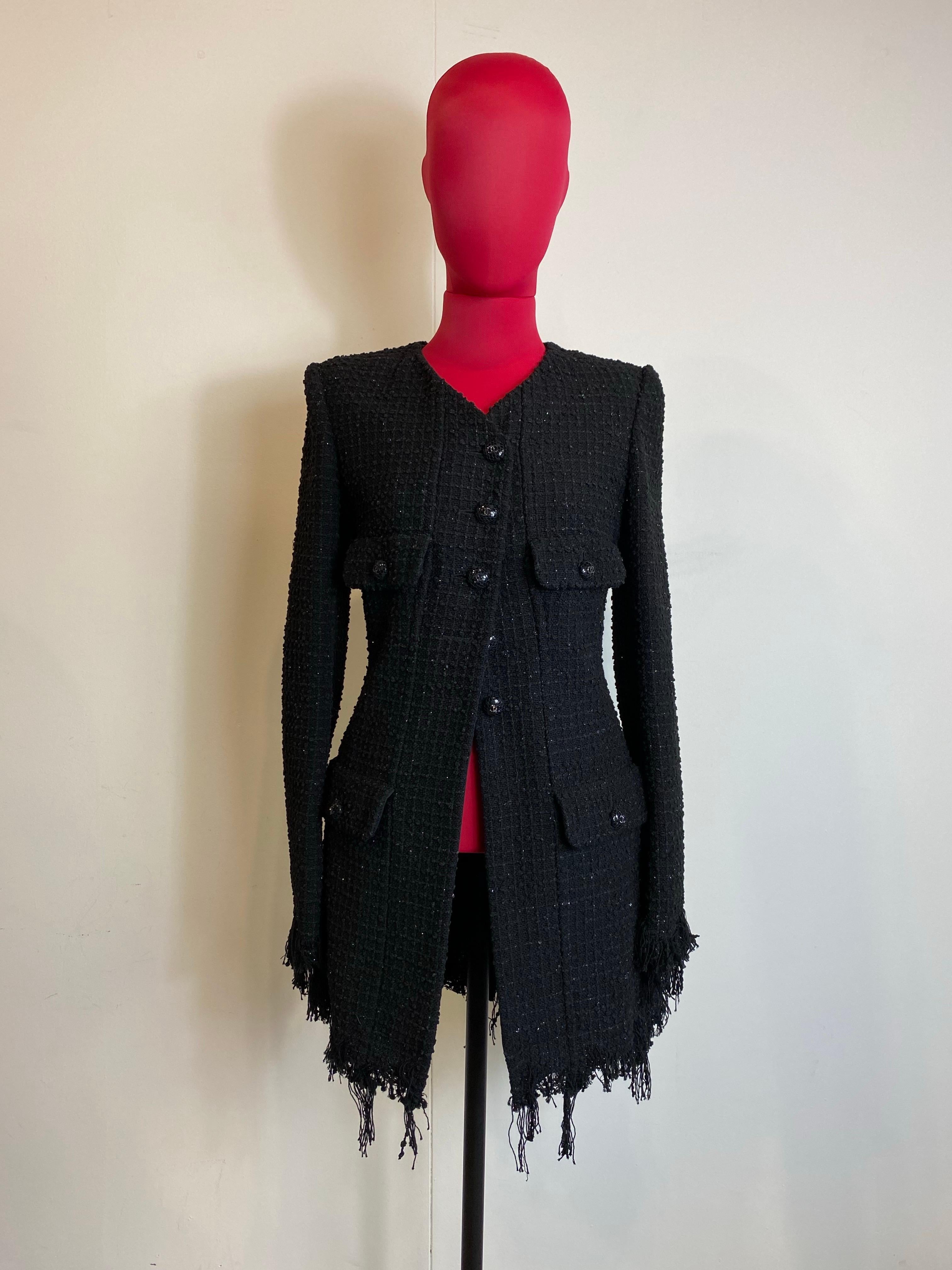 Chanel Resort 2022 Chaqueta Negra Negro en venta